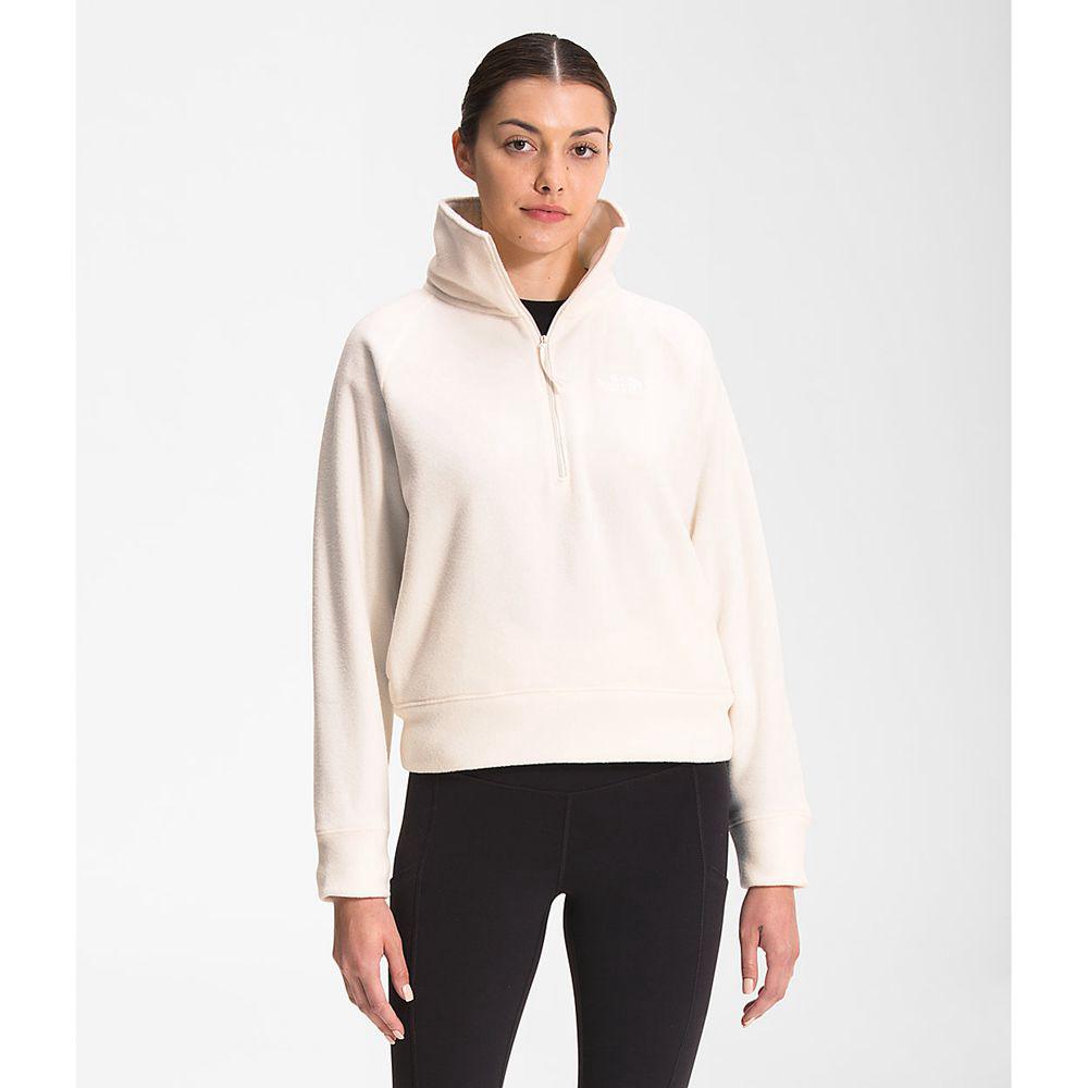 The North Face City Standard Micro-Fleece ¼ Zip Γυναικεια Μπουφάν Softshell - Ασπρα (PHOU06219)
